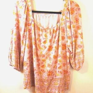 Lucky Brand Peasant Boho Top